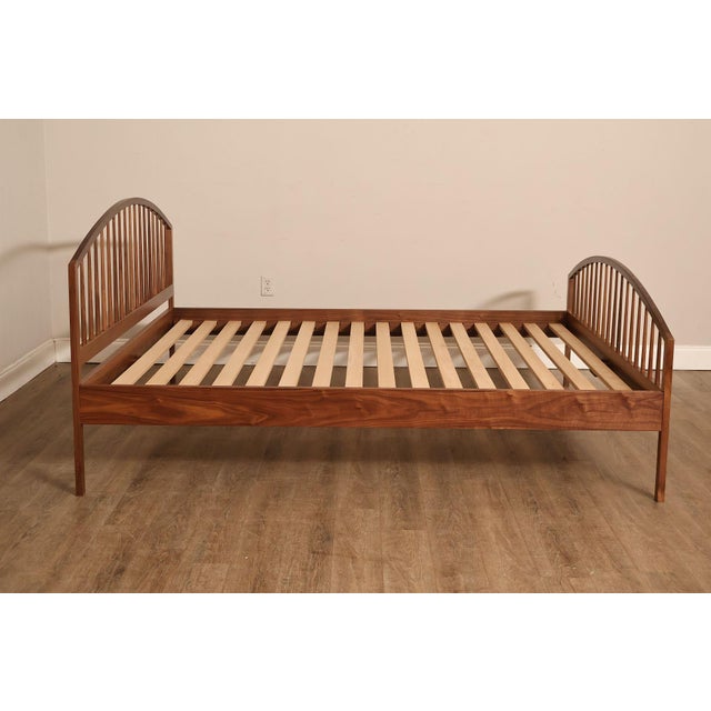 Chilton Burnett Spindle Walnut King Bed For Sale - Image 12 of 16