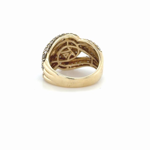 Champagne Le Vian, Champagne Diamond and Diamond Ring For Sale - Image 8 of 9