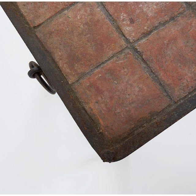 Brutalist Spanish Iron and Tile Coffee Table, 1929 For Sale - Image 13 of 14