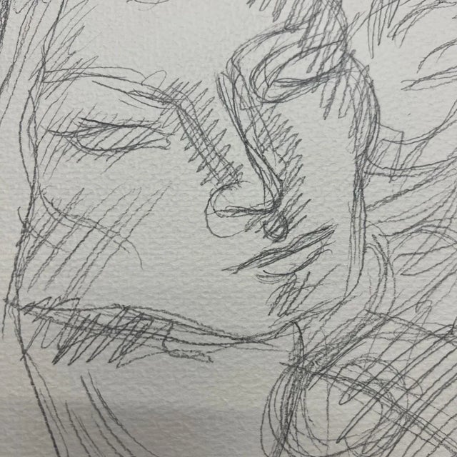 1955 Federico Cantú Art Drawing Set of Six Sheets Pencil on Paper Mexico For Sale - Image 11 of 13