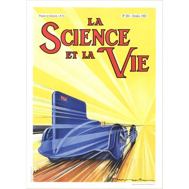 Contemporary 1990 Unknown 'La Science et La Vie' Yellow France Lithograph For Sale - Image 3 of 3