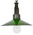 Industrial Green Enamel Military Pendant Lamp with Cast Aluminium Top, 1960s For Sale - Image 18 of 18