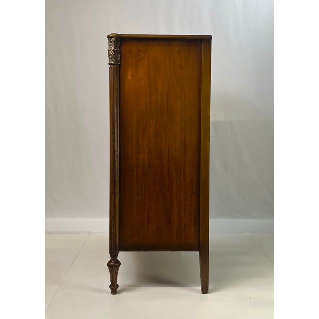 Brown Early 20th Century Neoclassical Serpentine Chest of Drawers For Sale - Image 8 of 13