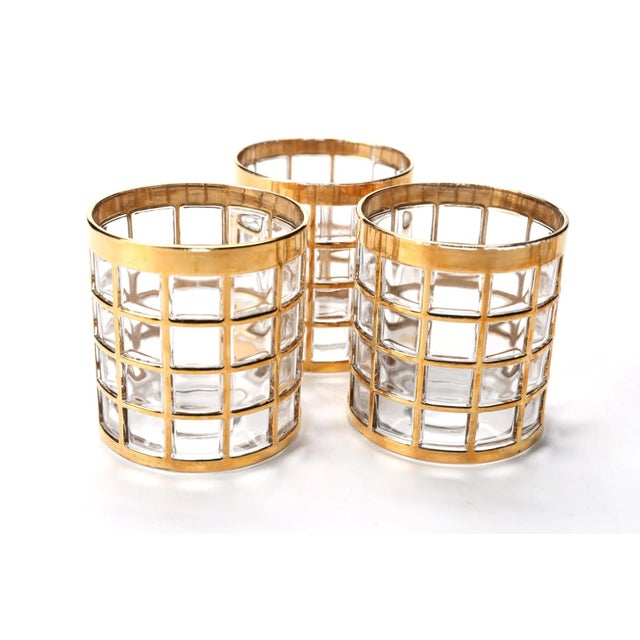 1960s 1960s 6 Imperial Glass Toril De Oro Tumbler Glasses For Sale - Image 5 of 11