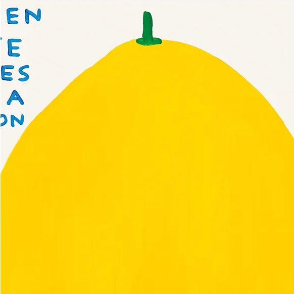 Contemporary David Shrigley When Life Gives You a Lemon Lithograph Poster, 2021 For Sale - Image 3 of 6