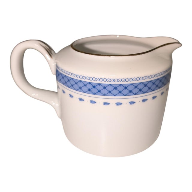 Vintage Vista Alegre "Blue Flower" Porcelain Coffee Service - 3 Pieces For Sale In Boston - Image 6 of 13