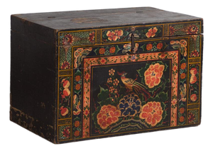 Antique Chinese Painted Trunk