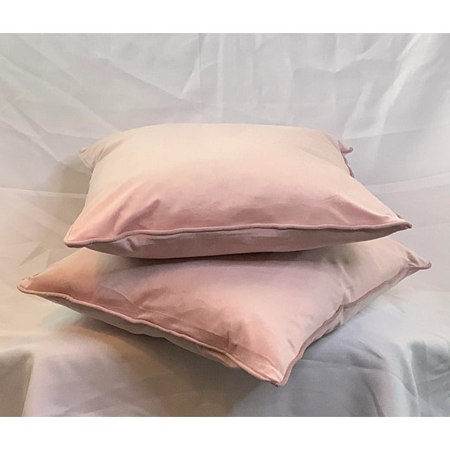 Contemporary Italian Pale Pink Pillows - A Pair For Sale - Image 11 of 13