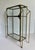 Vintage Brass & Glass Vitrine With Sculptural Side Supports & Antiqued Mirror Base For Sale - Image 12 of 12