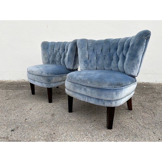 Mid-Century Modern 1940s Pair of Lounge Chairs Attributed to Otto Schultz for Jio Mobler For Sale - Image 3 of 12