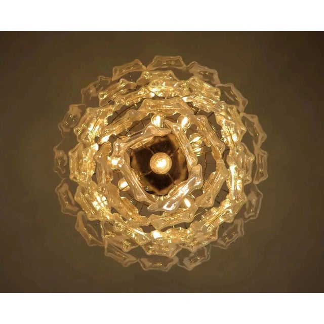 Italian Murano Chandelier Lamp Vistosi – 50 Clean and White Lattimio Glasses For Sale - Image 10 of 10