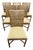 McGuire Set/6 Rattan Leather Dining Chairs For Sale