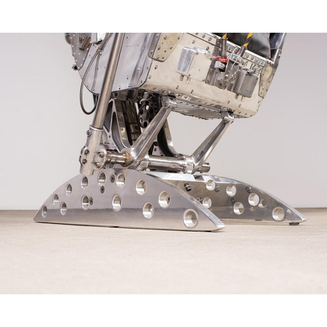 Martin-Baker Mk2 Ejection Seat, Polished Aluminum, Mid-Century Art For Sale - Image 17 of 18