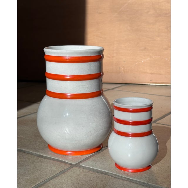 Art Deco Sculptural Ceramic Vases from Carstens Gräfenroda, Germany, 1930s, Set of 5 For Sale - Image 9 of 18