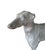Antique English Cast Lead Life / Full Size Standing Greyhound / Whippet Garden Statue / Sculpture, Circa Early 20th Century For Sale - Image 4 of 5