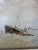 Naval Shipwreck, 1900, Oil Painting on Cardboard For Sale - Image 4 of 12