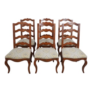 Set of 6 Century Country French Dining Room Chairs For Sale