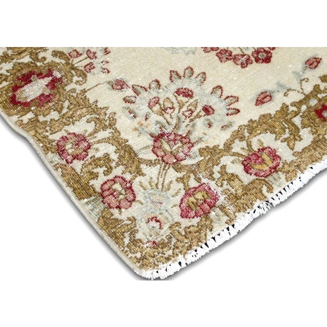 Transitional 1940s Persian Kerman Rug For Sale - Image 3 of 6