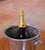 French Mid-Century French Silvered Brass Champagne Bucket With Stag Heads For Sale - Image 3 of 9