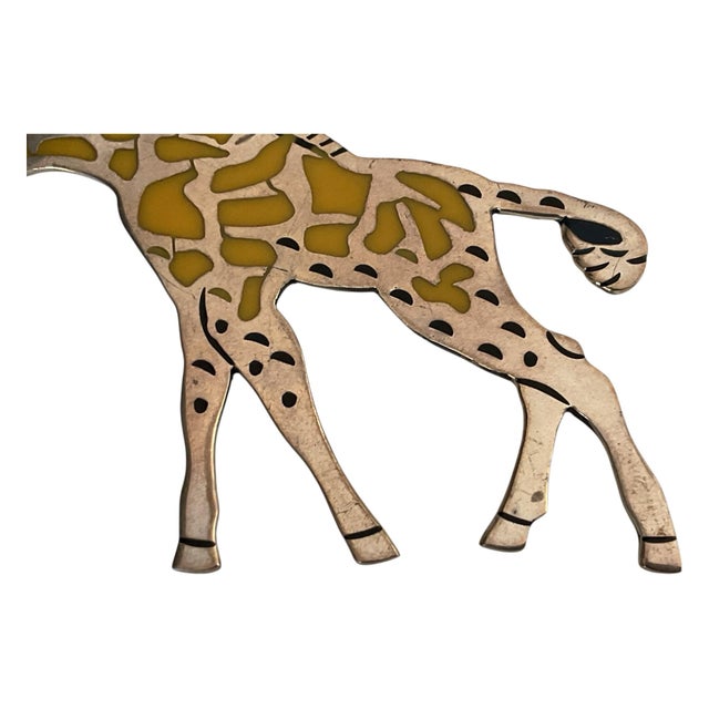 Paint Large Sterling Silver and Enamel Pin For Sale - Image 7 of 8