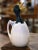 Ceramic 19th Century French Saint Clement Barbotine Faience Olive Oil Duck Pitcher For Sale - Image 7 of 13