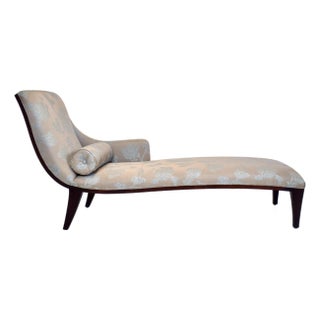 Stickley Brothers Neoclassical Chaise Lounge, Mahogany Upholstery, Usa For Sale