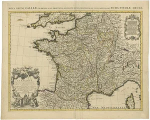 Antique Map of France by Covens & Mortier, 1730