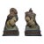 Pair of Vintage Bookends With Asian Inspired Busts For Sale