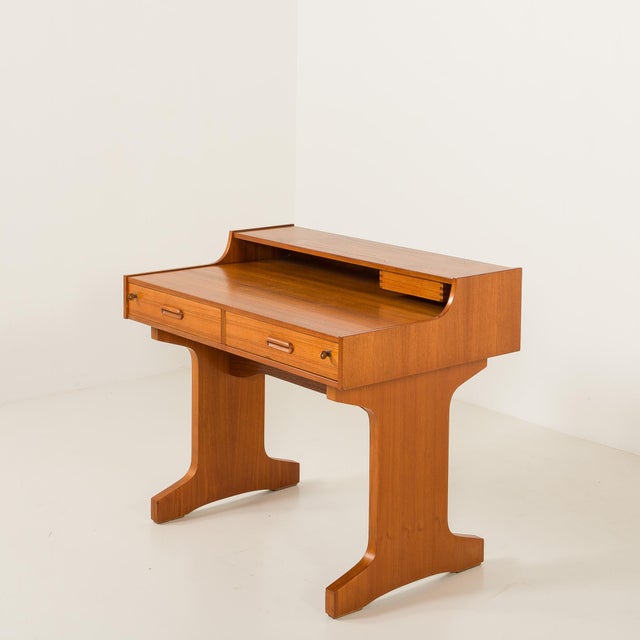 Mid-Century Modern Italian Teak Desk by IMB, 1960s For Sale - Image 6 of 18