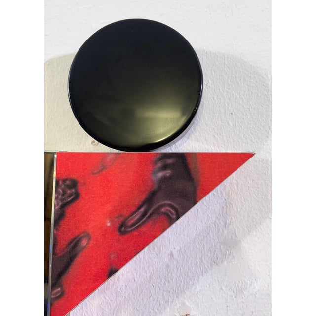 Memphis Diva Mirror by Ettore Sottsass for Memphis Milan, 1984 For Sale - Image 3 of 7