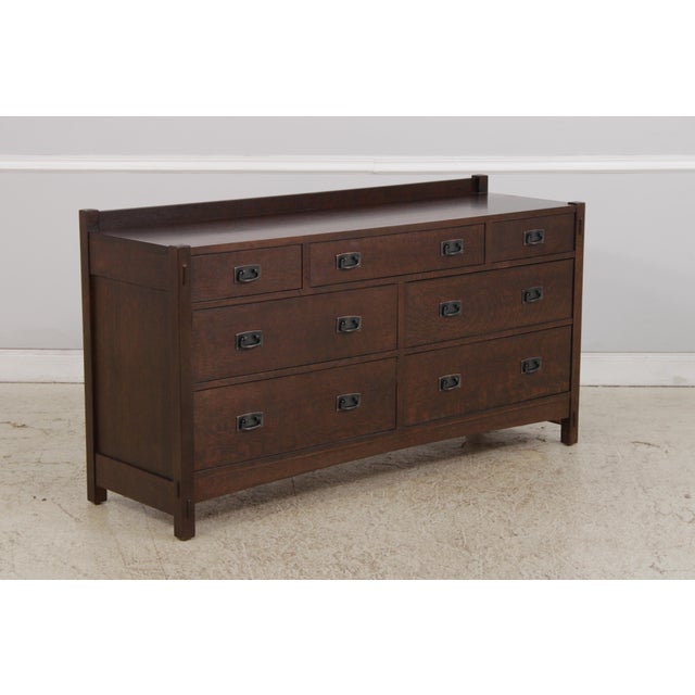 Arts & Crafts Stickley Mission Oak Arts & Crafts Dresser For Sale - Image 3 of 17