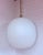 Vintage Mid-Century Modern Bologna Pendant Lamp Aloys F Gangkofner Sphere Opaline Glass 1954 For Sale - Image 11 of 14