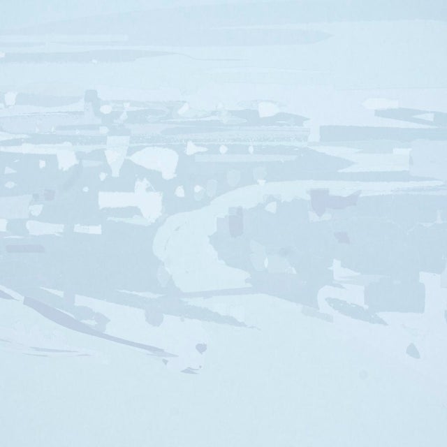 Schumacher x The New Yorker Pascal Campion's New York Skyline Wallpaper In Blue For Sale In New York - Image 6 of 6