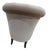 Ebanista Harlow Tufted Lounge Chair - Legs in Dark Walnut Finish For Sale
