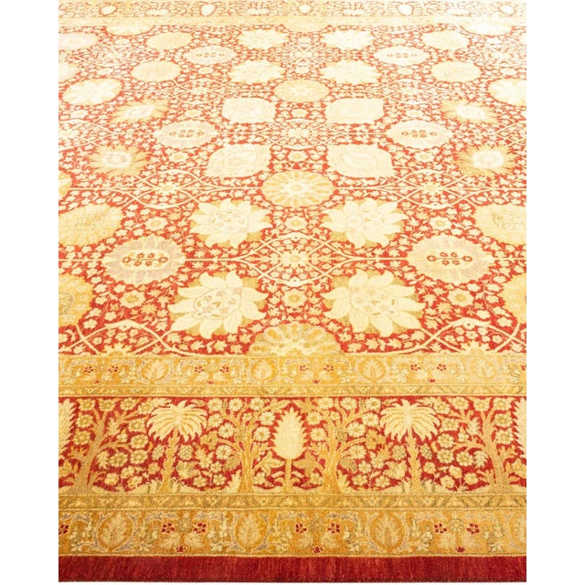 Solo Rugs Mogul, One-of-a-Kind Hand-Knotted Area Rug in Orange, 8' 2" x 10' 6" For Sale - Image 4 of 8