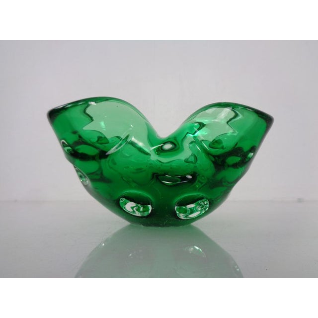 Green Green Sommerso Murano Glass Ashtray, Italy, 1960s For Sale - Image 8 of 18