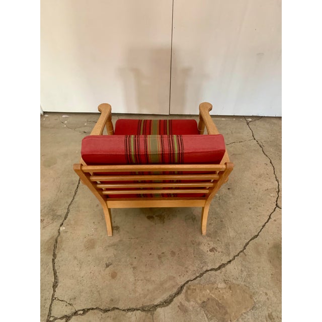 Danish Mid-Century Carved Oak Easy Chair in Oak 1960's For Sale - Image 10 of 12