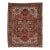 Room Size Antique Persian Heriz Wool Rug With Multicolor Medallion Design For Sale