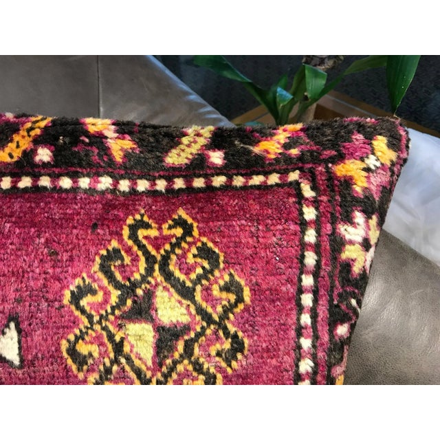 Vintage Boho Kilim Cushion Cover For Sale In Portland, ME - Image 6 of 11