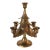 Vintage Brass Christmas Tree Candle Holder For Sale