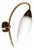 Vintage White Opaline Glass Wall Sconce, 1990s For Sale