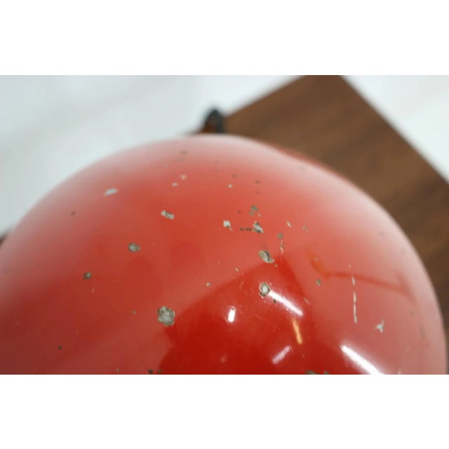 Metal Small Red Bauhaus Table Lamp, Czechoslovakia, 1930s For Sale - Image 7 of 13