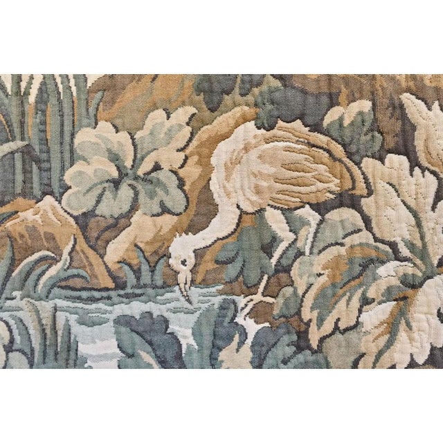 Wall Tapestry with Birds and Wooden Rod For Sale - Image 3 of 8