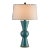 Currey & Company Upbeat Teal Table Lamp For Sale