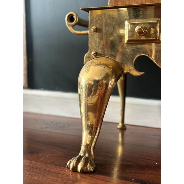 Victorian Brass Hearth Footman , Circa 1850 (George II Style) / England For Sale In New York - Image 6 of 8