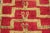 Vintage Mid-Century Tulu Vintage Rug With Tribal Pattern in Red and Green Gold For Sale - Image 10 of 13