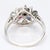 Contemporary 18k White Gold Ring With Masonic Star Made of Multiple Different Stones, Size 6.25 For Sale - Image 3 of 6