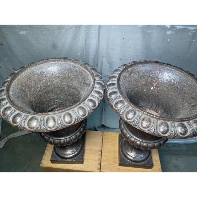 French French 19th Century Wrought Iron Urns For Sale - Image 3 of 8