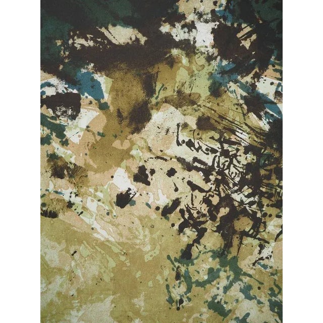 Zao Wou-Ki, Abstract Landscape, Lithograph For Sale - Image 3 of 6