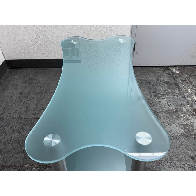 Late 20th Century Gallotti & Radice Late 20th Century Glass Shelving Cart For Sale - Image 5 of 12